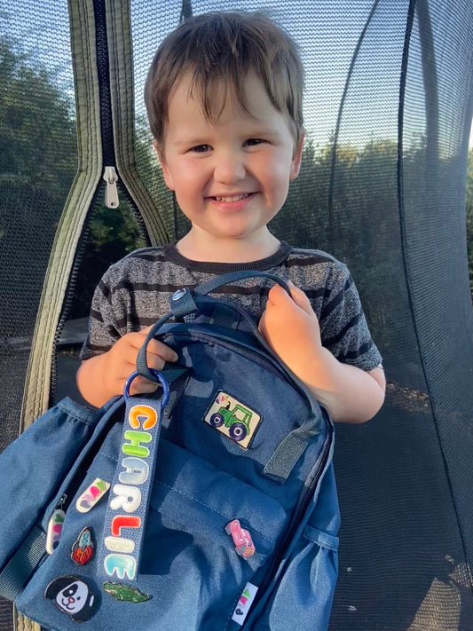 Personalised Toddler Backpack- Explorer Blue