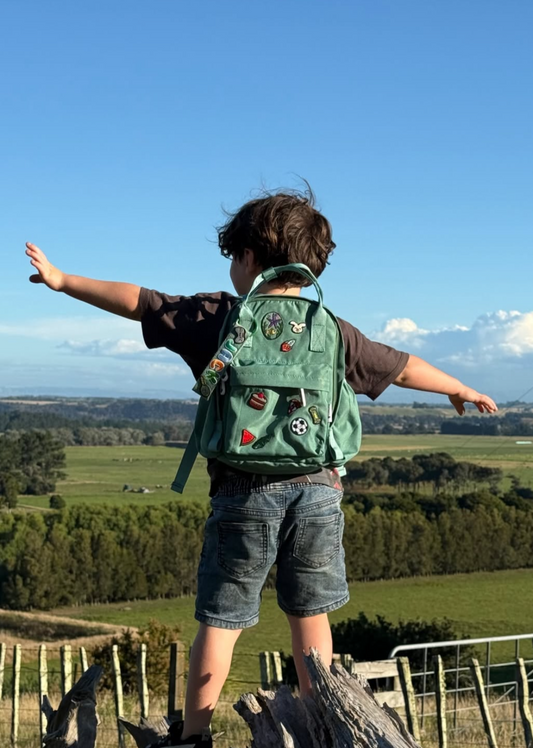 Personalised Toddler Backpack- Adventure Green