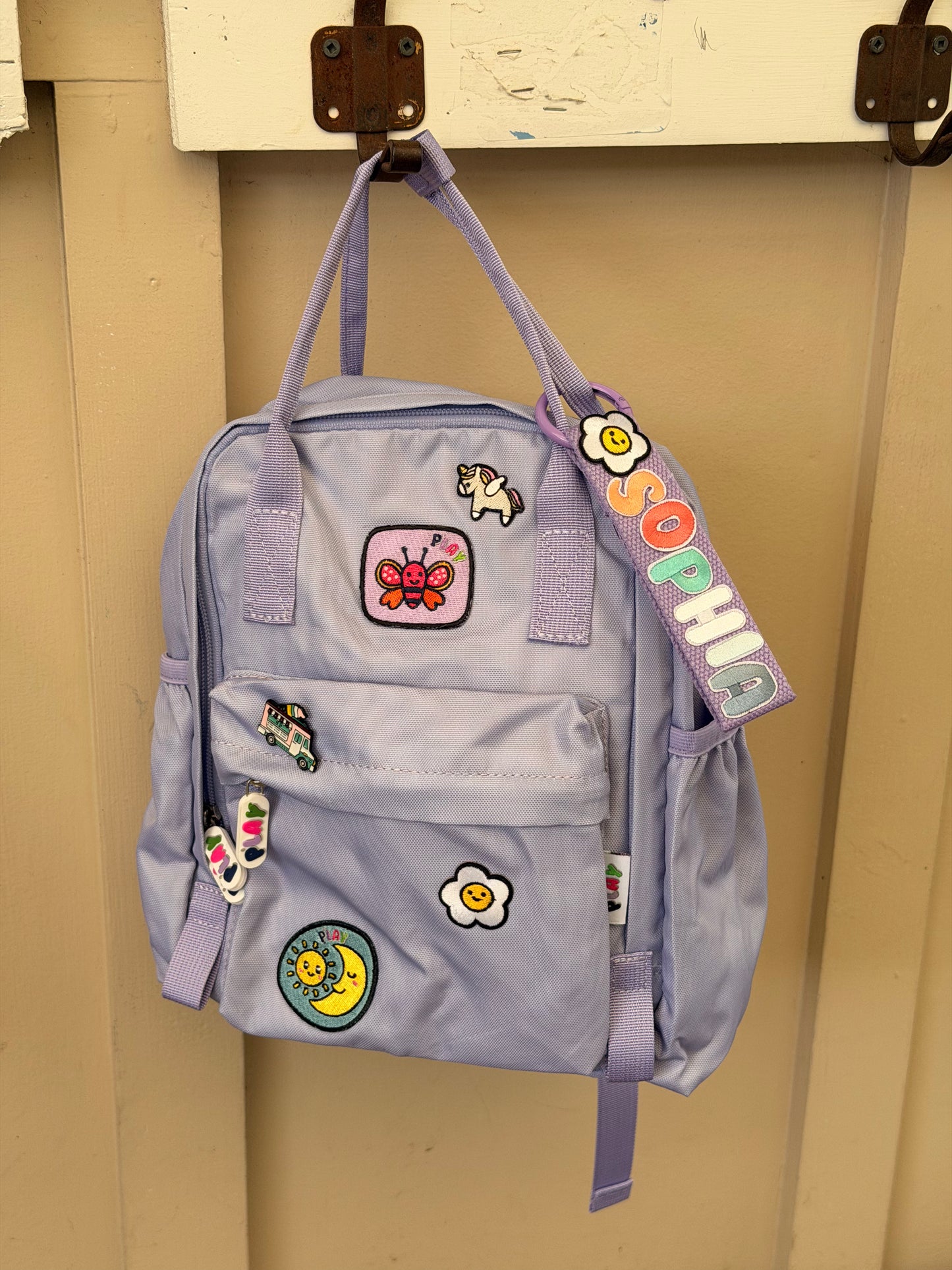 Personalised toddler backpack with name embroidery for preschool NZ