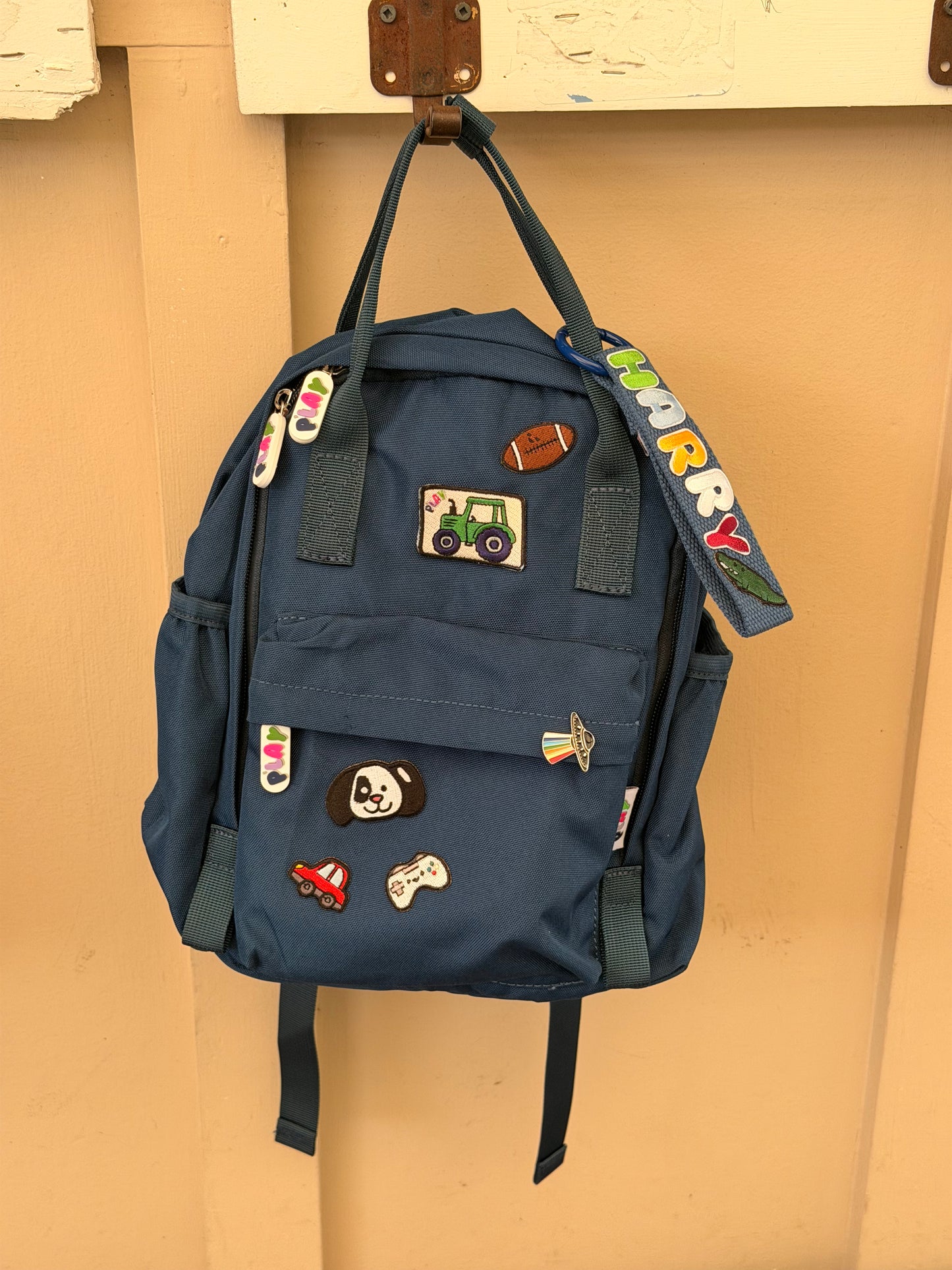 Personalised toddler backpack with name embroidery for preschool NZ