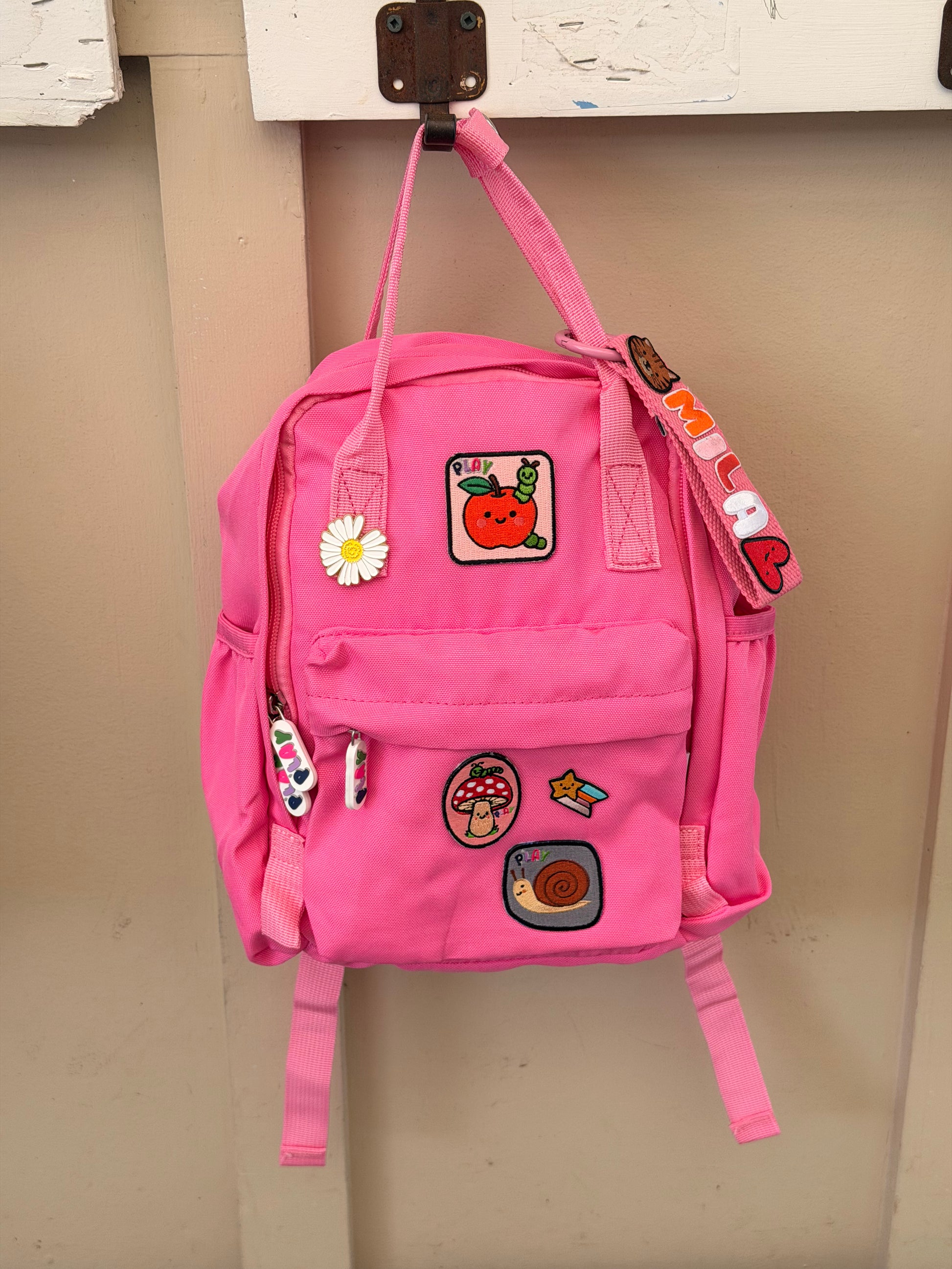Personalised toddler backpack with name embroidery for preschool NZ