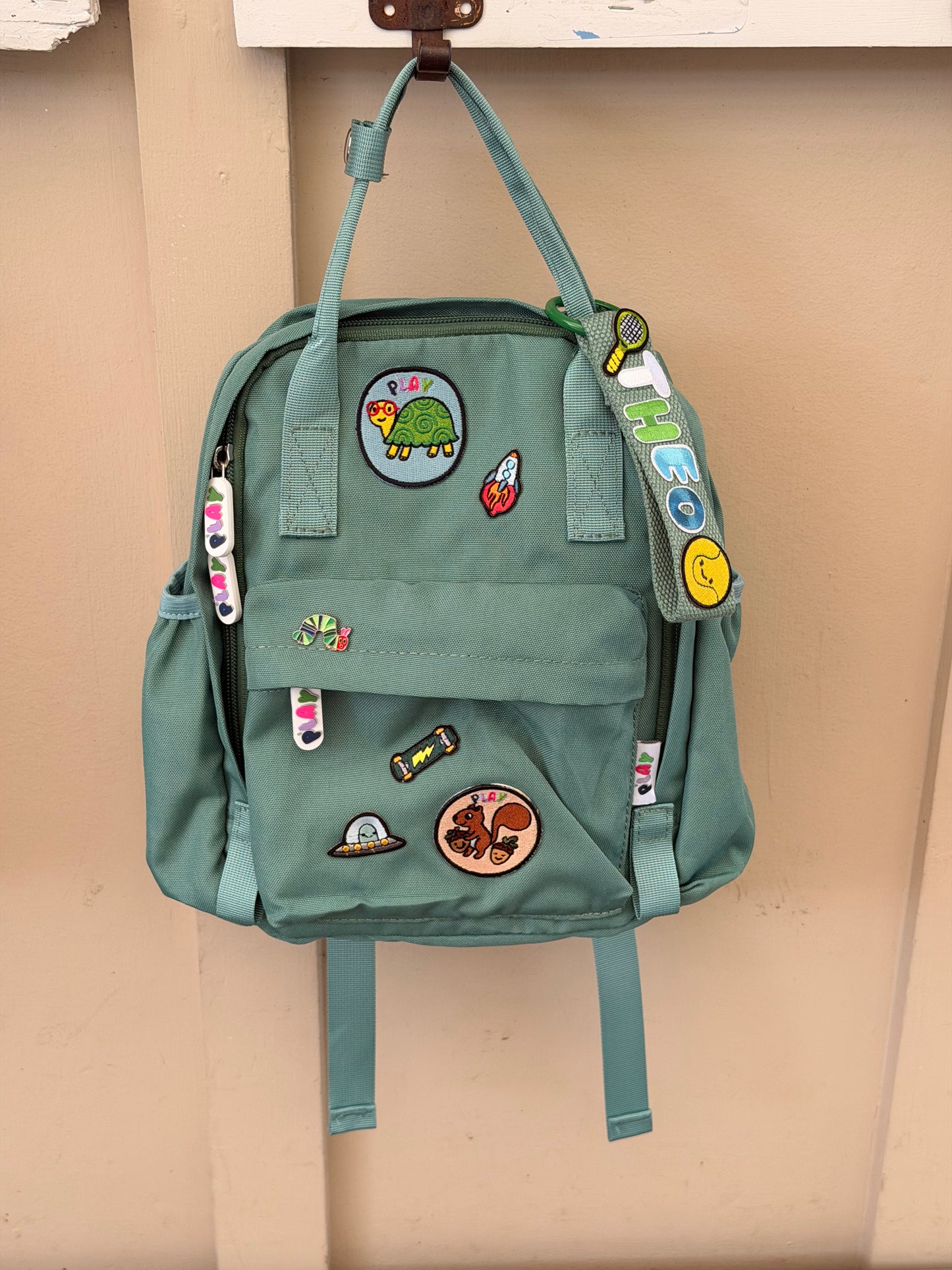 Personalised toddler backpack with name embroidery for preschool NZ