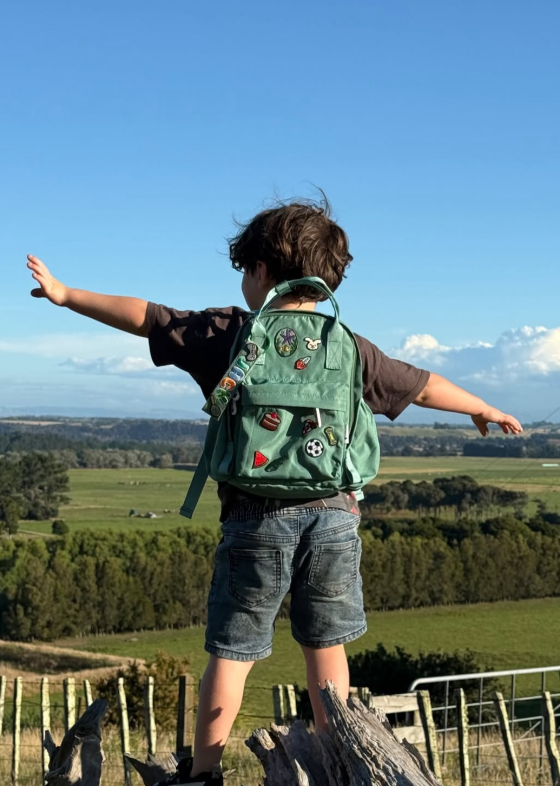 Personalised Toddler Backpack- Adventure Green